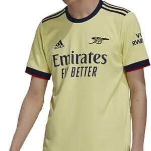 adidas Men's Arsenal 2021-22 Away Football Shirt Jersey Size XL Yellow